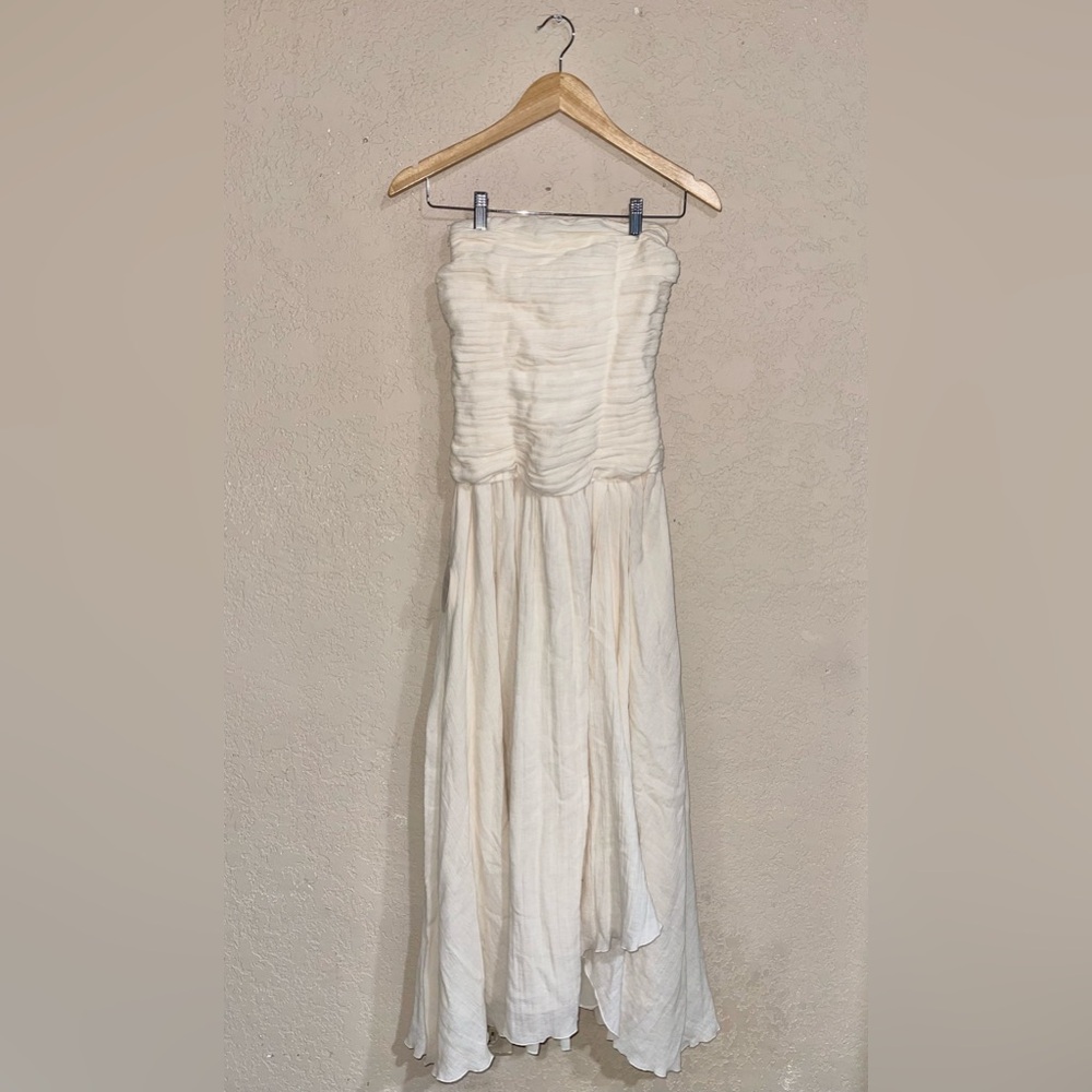 STAUD | NWT! Hightide strapless asymmetric maxi dress - Picture 4 of 8